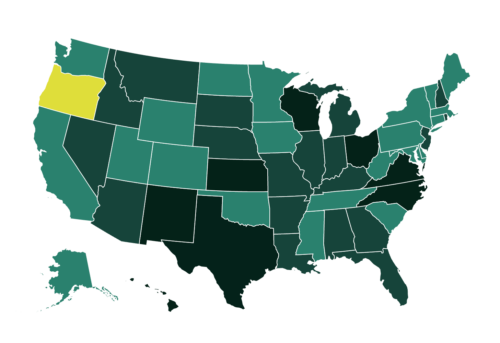 Map of drug decriminalization efforts in the U.S.