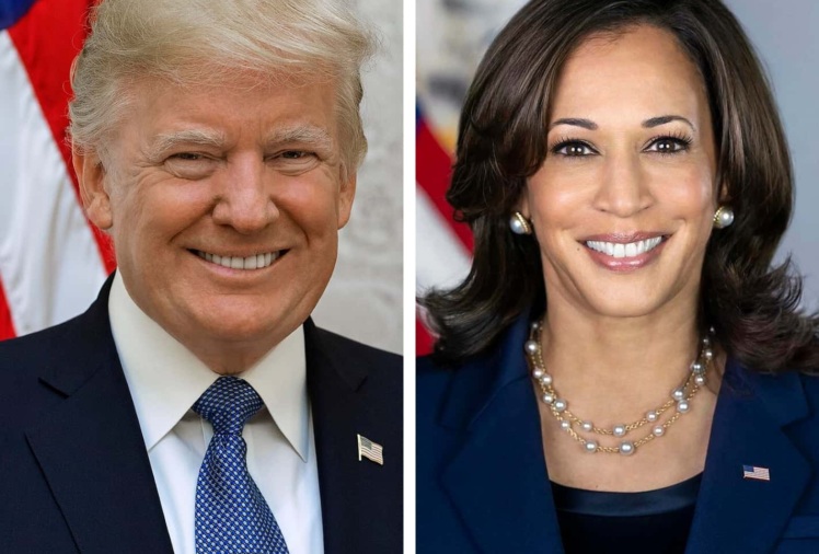 Trump and Harris